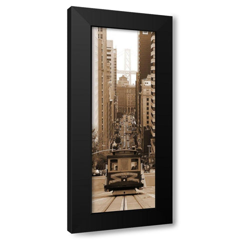 SF Cable Car Black Modern Wood Framed Art Print with Double Matting by Terrible, Aurelien