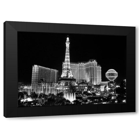 Bellagio Park Black Modern Wood Framed Art Print by Terrible, Aurelien