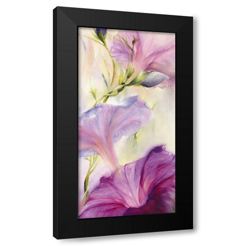Prunkwinden Black Modern Wood Framed Art Print by Schmucker, Annette