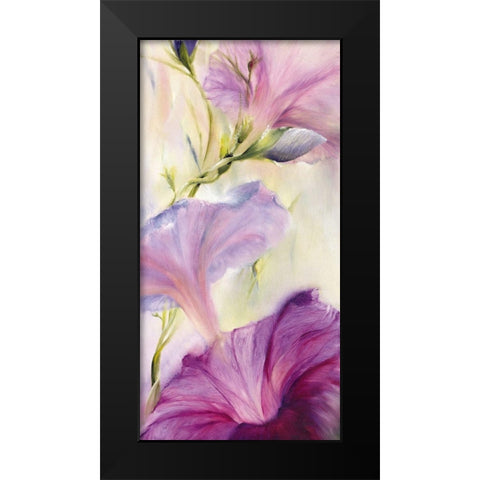 Prunkwinden Black Modern Wood Framed Art Print by Schmucker, Annette
