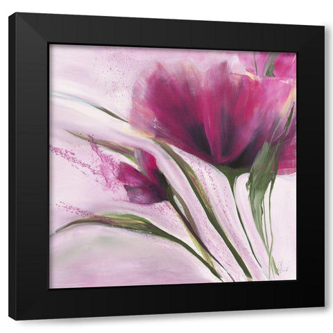 Le jour en rose I Black Modern Wood Framed Art Print by Zacher-Finet, Isabelle