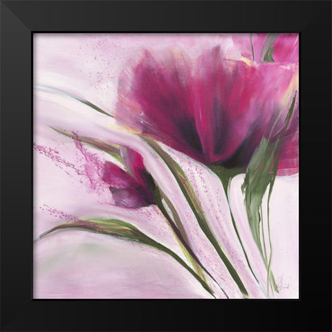 Le jour en rose I Black Modern Wood Framed Art Print by Zacher-Finet, Isabelle