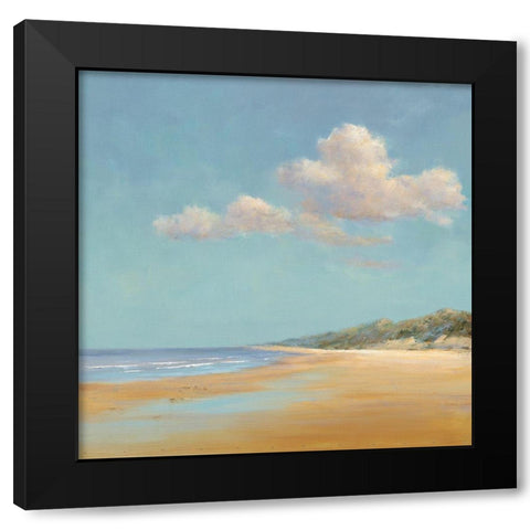 Aan de Noordzee Black Modern Wood Framed Art Print with Double Matting by Groenhart, Jan