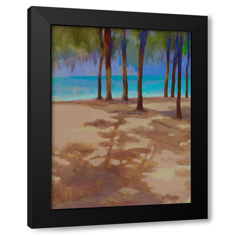 Mon Choisy II Black Modern Wood Framed Art Print with Double Matting by Mazur-Devaux, Ewa
