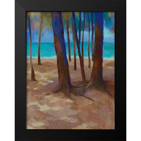 Mon Choisy III Black Modern Wood Framed Art Print by Mazur-Devaux, Ewa