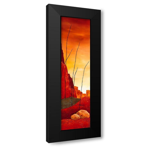 Le desert I Black Modern Wood Framed Art Print by Jadis