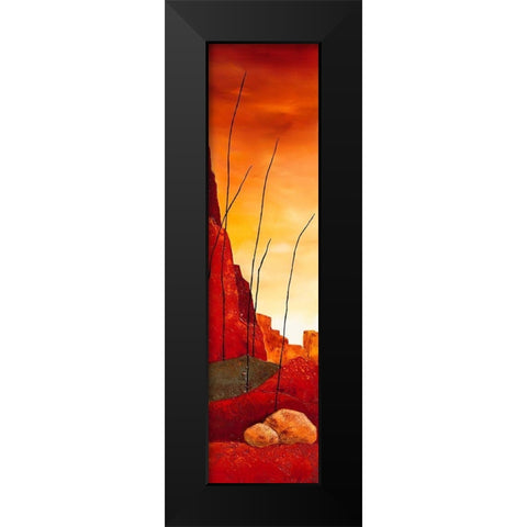 Le desert I Black Modern Wood Framed Art Print by Jadis