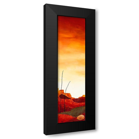 Le desert II Black Modern Wood Framed Art Print by Jadis