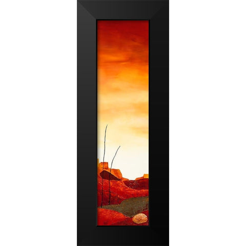 Le desert II Black Modern Wood Framed Art Print by Jadis