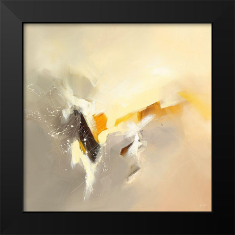 Serenite Black Modern Wood Framed Art Print by Ball, Veronique