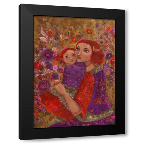 Avant de partir Black Modern Wood Framed Art Print by Pillault, Loetitia