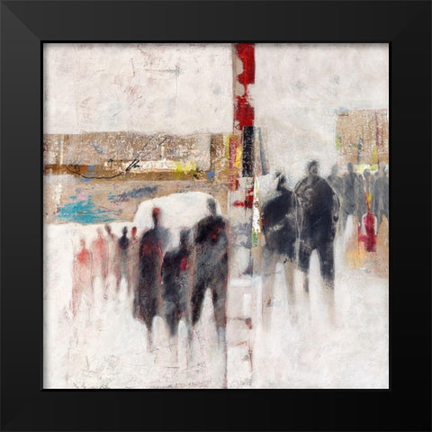 Heimwee Black Modern Wood Framed Art Print by van Ginkel, Marjolijn