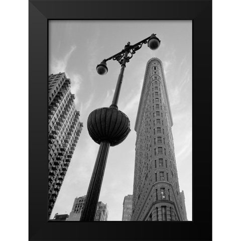 New York Flatiron I Black Modern Wood Framed Art Print by Butcher, Dave