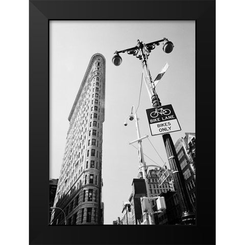 New York Flatiron II Black Modern Wood Framed Art Print by Butcher, Dave