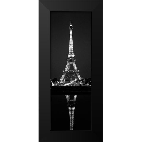 Eiffel  Reflection Black Modern Wood Framed Art Print by Butcher, Dave