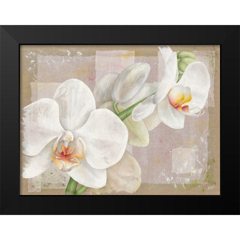Orchidee Black Modern Wood Framed Art Print by Cadoret, Virginie