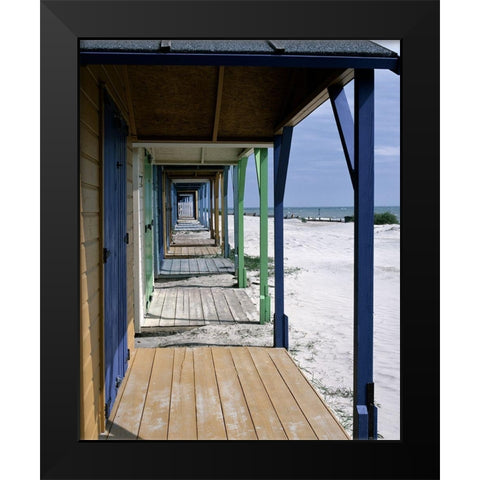 Ocean Views Black Modern Wood Framed Art Print by Copeland, Gill