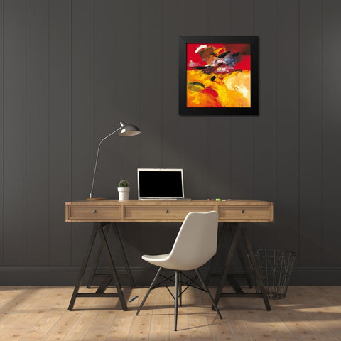 Jaune - Rouge Black Modern Wood Framed Art Print by Magis, Pascal