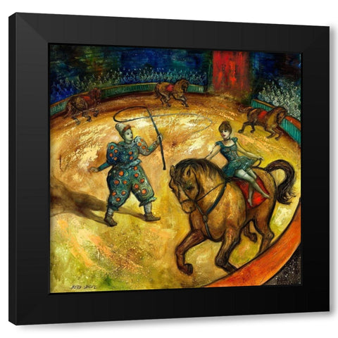 L ecuyere II Black Modern Wood Framed Art Print with Double Matting by Wittwe, Betty