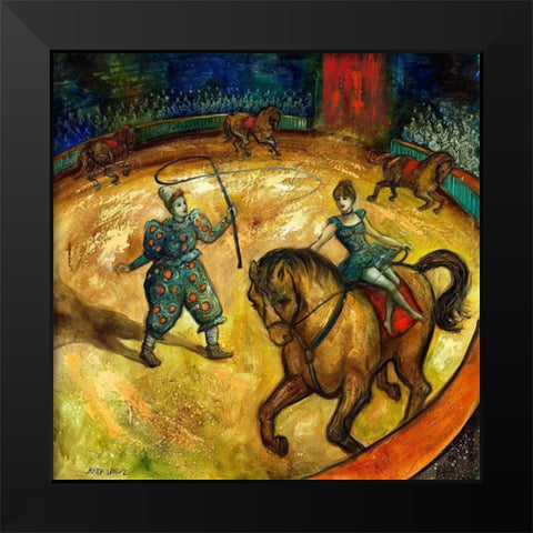 L ecuyere II Black Modern Wood Framed Art Print by Wittwe, Betty