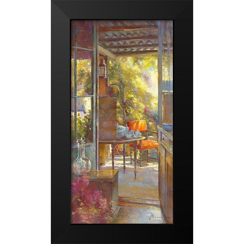 Chez l antiquaire Black Modern Wood Framed Art Print by Messely, Johan