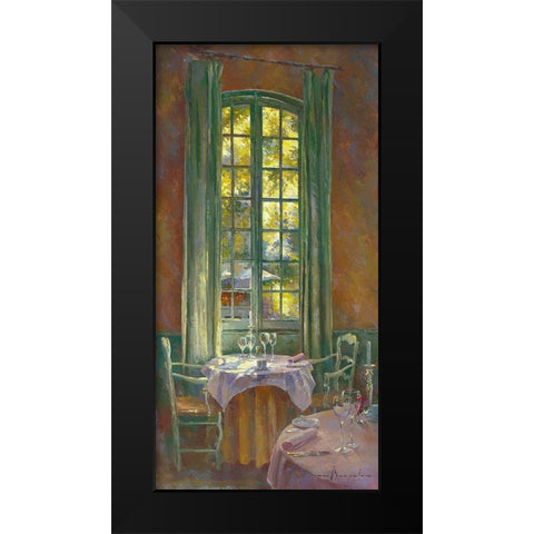 Rendez-vous secret Black Modern Wood Framed Art Print by Messely, Johan