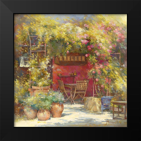 L atelier Black Modern Wood Framed Art Print by Messely, Johan