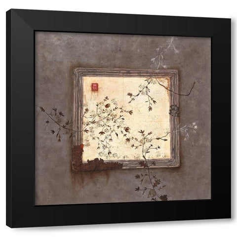 Dag Bloemsen Black Modern Wood Framed Art Print by Thiry, Diana