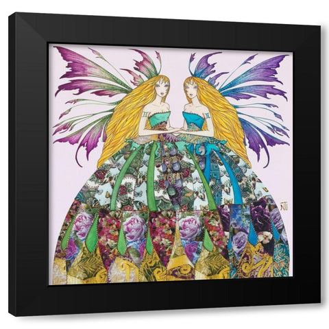 Fee du Gemeau Black Modern Wood Framed Art Print with Double Matting by Johara