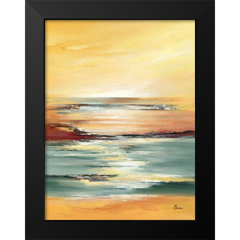 Horizon sur l etang II Black Modern Wood Framed Art Print by Manero, Annie