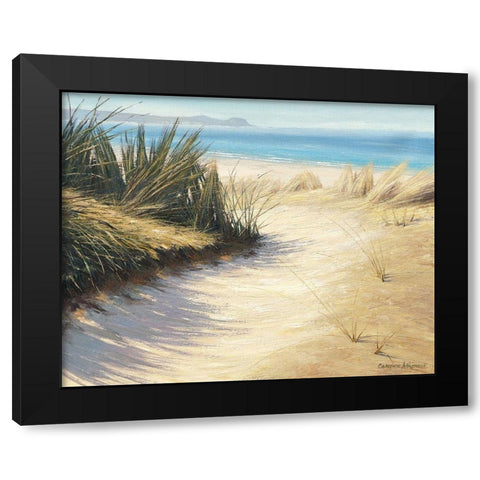 Pathway to the Beach Black Modern Wood Framed Art Print by Atkinson, Caroline