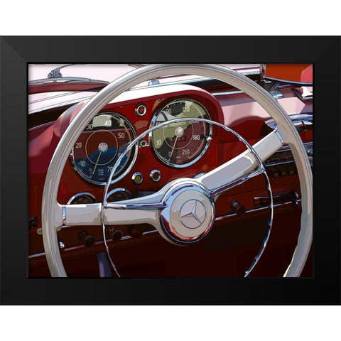 190 SL Black Modern Wood Framed Art Print by Strapelias - PR, Pierre