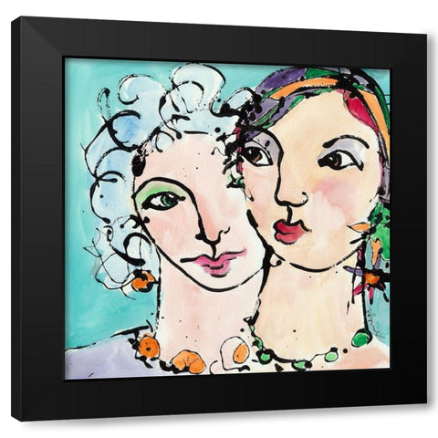 The Secret Black Modern Wood Framed Art Print with Double Matting by Burt, Jane