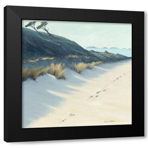 Bay Shadows Black Modern Wood Framed Art Print with Double Matting by Atkinson, Caroline