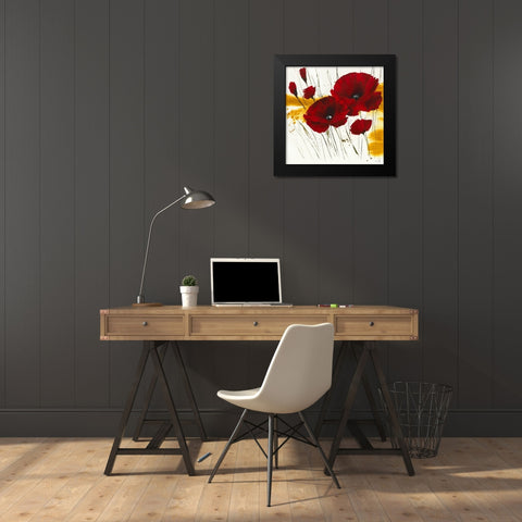 Liberte fleurie I Black Modern Wood Framed Art Print by Zacher-Finet, Isabelle