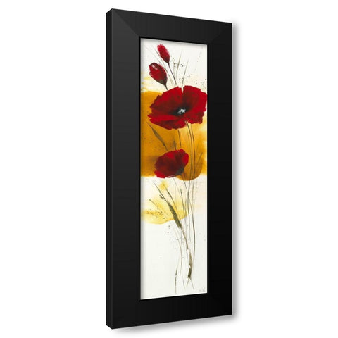 Liberte fleurie III Black Modern Wood Framed Art Print with Double Matting by Zacher-Finet, Isabelle