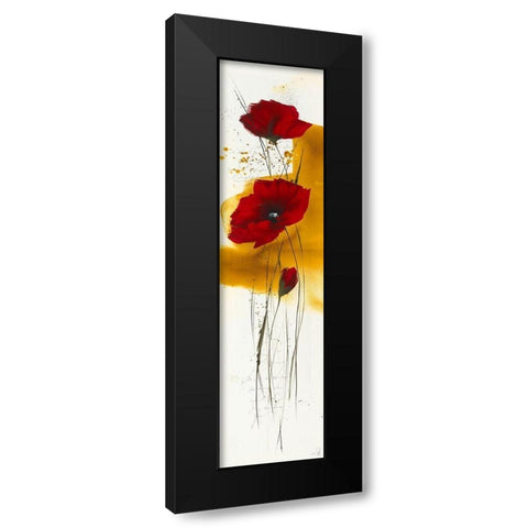Liberte fleurie IV Black Modern Wood Framed Art Print with Double Matting by Zacher-Finet, Isabelle