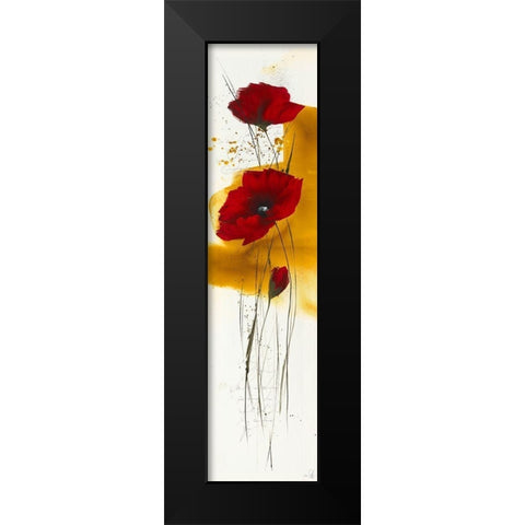 Liberte fleurie IV Black Modern Wood Framed Art Print by Zacher-Finet, Isabelle