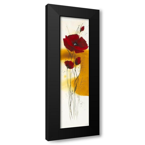 Liberte fleurie V Black Modern Wood Framed Art Print with Double Matting by Zacher-Finet, Isabelle