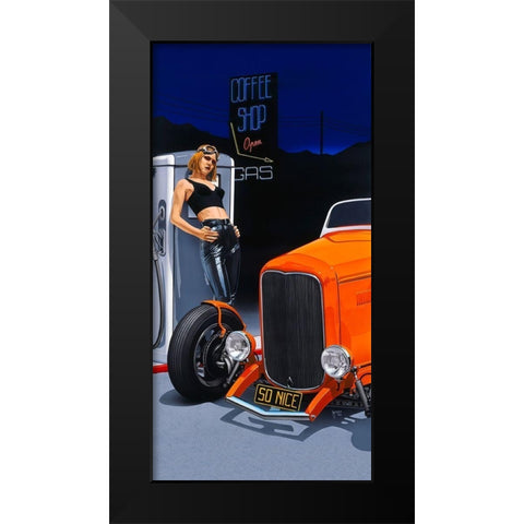 So Nice Black Modern Wood Framed Art Print by Tempier, Guy