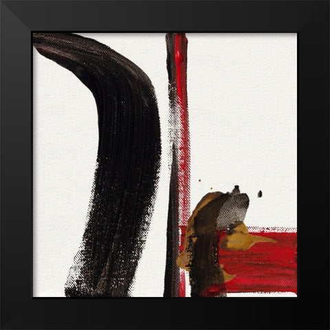 Ohne Titel V Black Modern Wood Framed Art Print by Decker, Regina