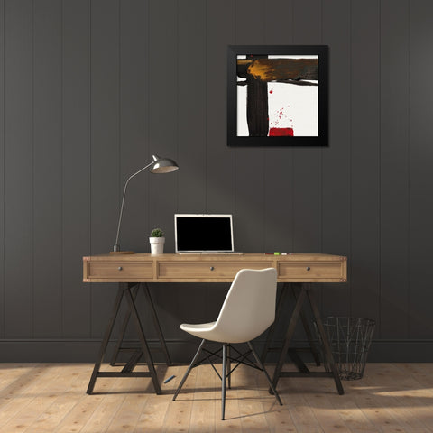 Ohne Titel VI Black Modern Wood Framed Art Print by Decker, Regina