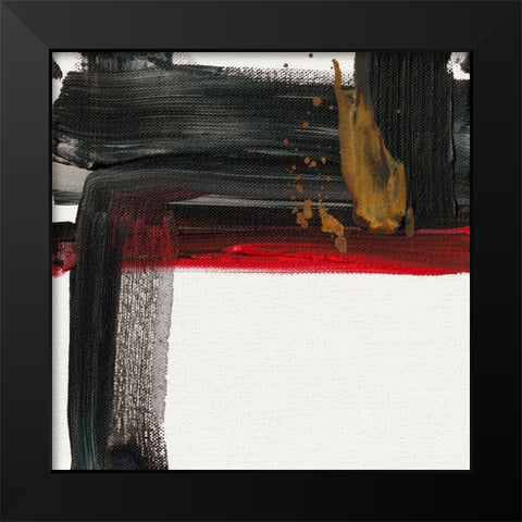 Ohne Titel VII Black Modern Wood Framed Art Print by Decker, Regina