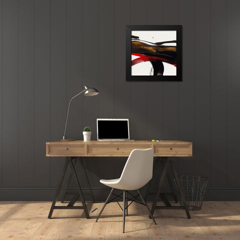 Ohne Titel IX Black Modern Wood Framed Art Print by Decker, Regina