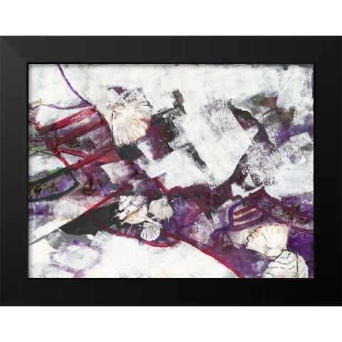 Strandgut Black Modern Wood Framed Art Print by Dreyer, Ingeborg