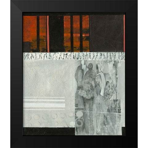 In Erwartung Black Modern Wood Framed Art Print by Molfenter, Erika