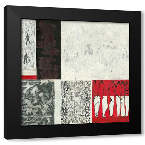 Es passt Black Modern Wood Framed Art Print by Molfenter, Erika