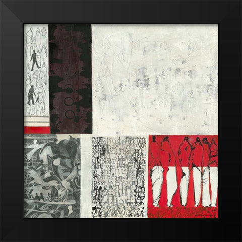 Es passt Black Modern Wood Framed Art Print by Molfenter, Erika