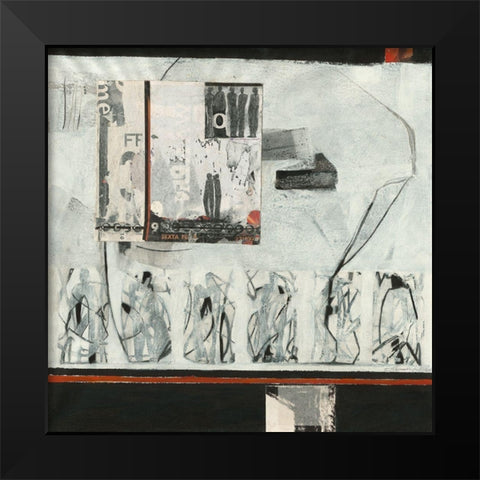 Aufstellung II Black Modern Wood Framed Art Print by Molfenter, Erika