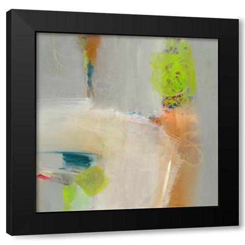 Bewegt Black Modern Wood Framed Art Print with Double Matting by Schafer, Jenny